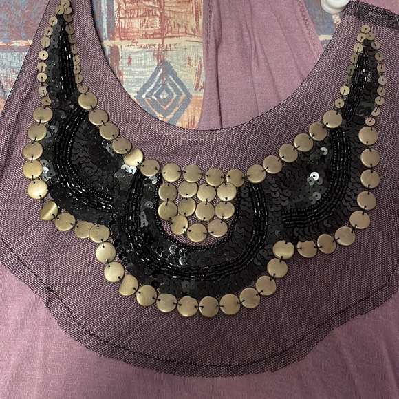 NWOT Loveappella embellished tank top size small. - Picture 5 of 5